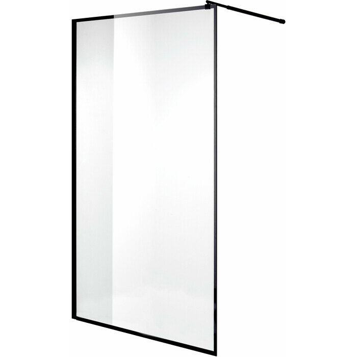 фото Душевой уголок Niagara Nova 110x120-65 прозрачный с рисунком, черный (NG-687-11BLACK)