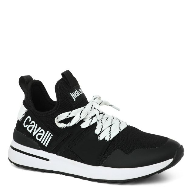 Кроссовки Just Cavalli Just Cavalli 74RB3SD3, размер 35, черный