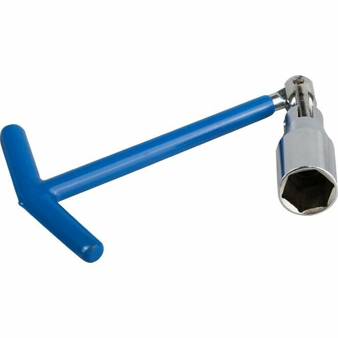Ключ свечной с резиновой втулкой, шарнирный, ЗУБР 16 мм