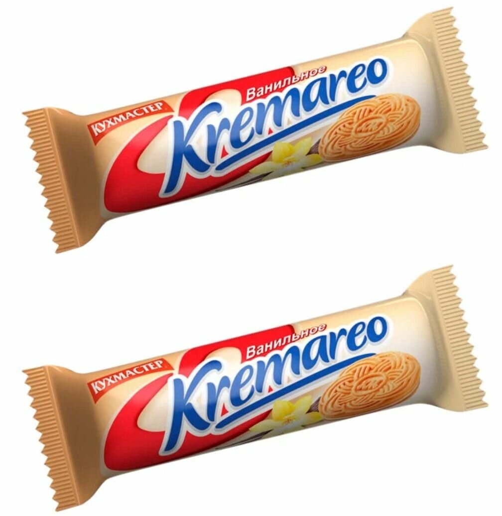 Печенье «КУХМАСТЕР» Kremareo с ванилью, 100 г - фото №1
