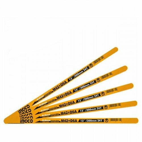 Полотно по металлу односторонее INGCO 300 мм 32T 5 шт 860₽