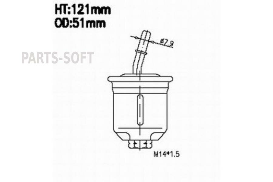 JS ASAKASHI FS3203 Фильтр топл. MITSUBISHI PAJERO SPORT 98-09