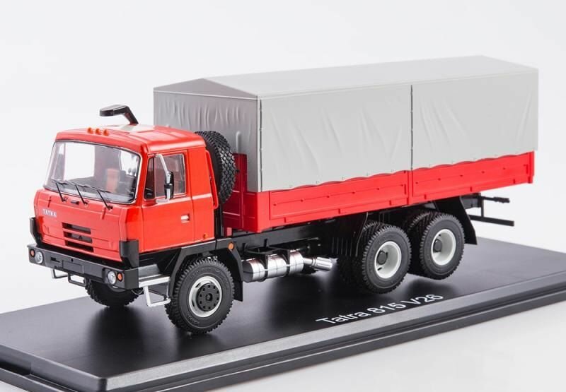 Tatra 815 V26 бортовой с тентом, масштабная модель коллекционная