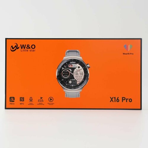Cмарт часы X16 PRO Умные часы Smart Watch iOS Android Голосовой помощник Bluetooth звонки Уведомления 249000₽