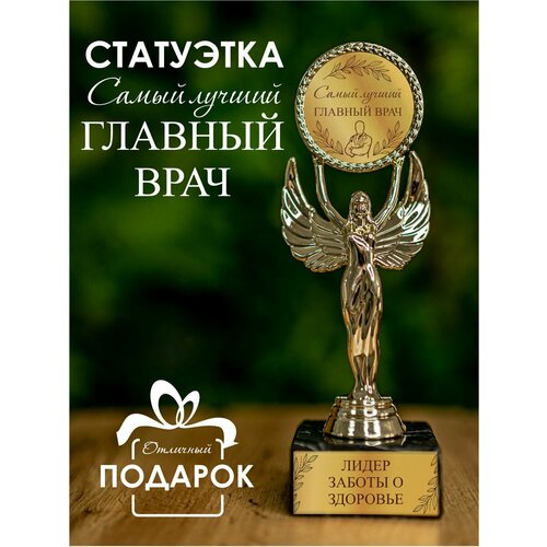 Статуэтка приз награда Ангел кубок Главный врач подарок 900₽