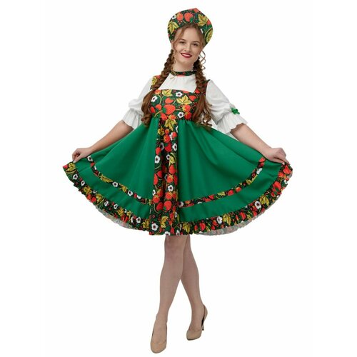 Русский народный костюм женский с кокошником Кадриль костюм русский народный женский славянка вышивка ураллегпром нсвб 3 54