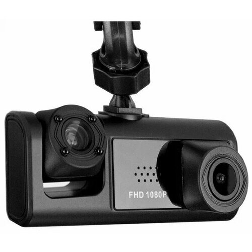 Видеорегистратор с 3-мя камерами, 170 градусный объектив, G-сенсор, дисплей 2 дюйма