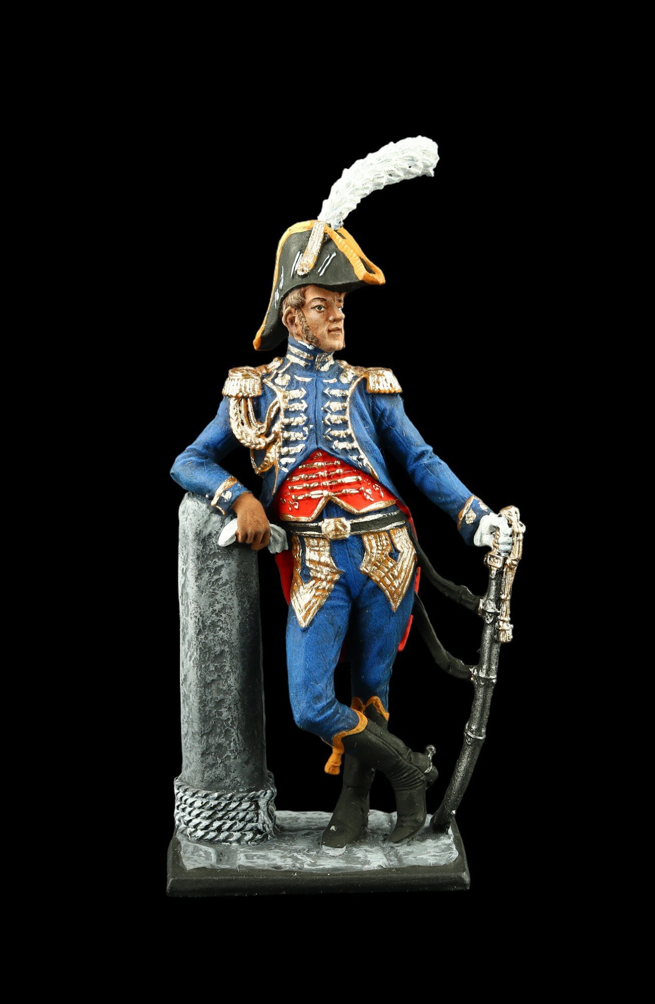 Оловянный солдатик: Офицер батальона моряков Имп. Гвардии. Франция, 1809-12 гг