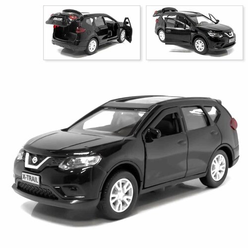 Машина Nissan X-Trail, инерционная, черный, Технопарк, 12 см