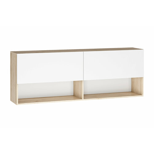 Полка Интерьер-Центр Вирола ПЛ01-1600 глянец белый дуб крафт серый 160x32x58 см 5790₽