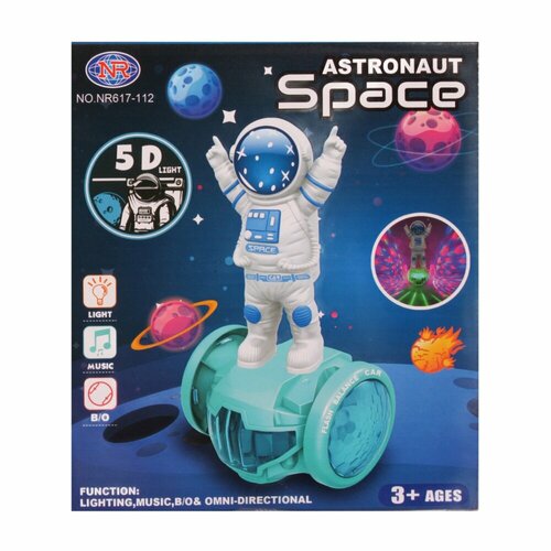 Робот КНР Space Astronaut, свет, звук, на батарейках, в коробке, NR617-112 (2429050) робот кнр lost city свет звук на батарейках в коробке 27167 1784318