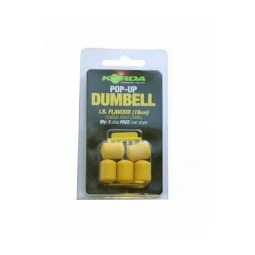 Приманка Korda Dumbell lIB pop-up 16мм кукуруза силиконовая медленно тонущая korda maize slow sinking pink розовый