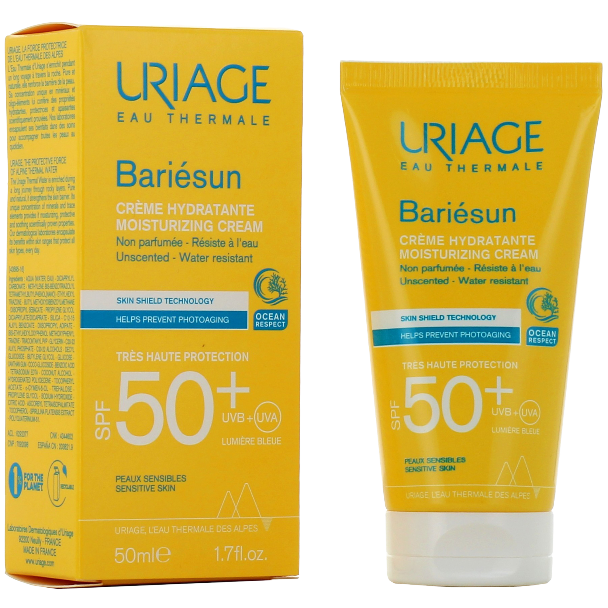 URIAGE барьесан SPF 50+ увлажняющий крем, Тюбик 50 мл(01.09.2026)