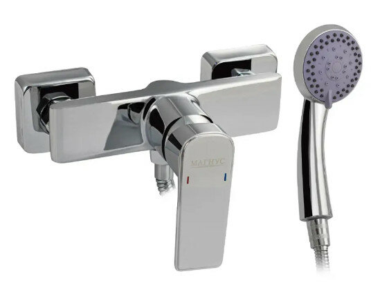 фото Смеситель в душевую кабину MAGNUS 8471 с гибким шлангом шаровый