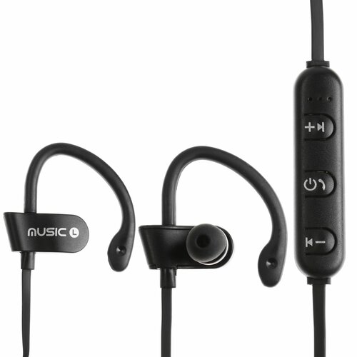 Наушники спортивные RT558 беспроводные вакуумные ВТ 42 микрофон 80 мАч чёрные 587₽