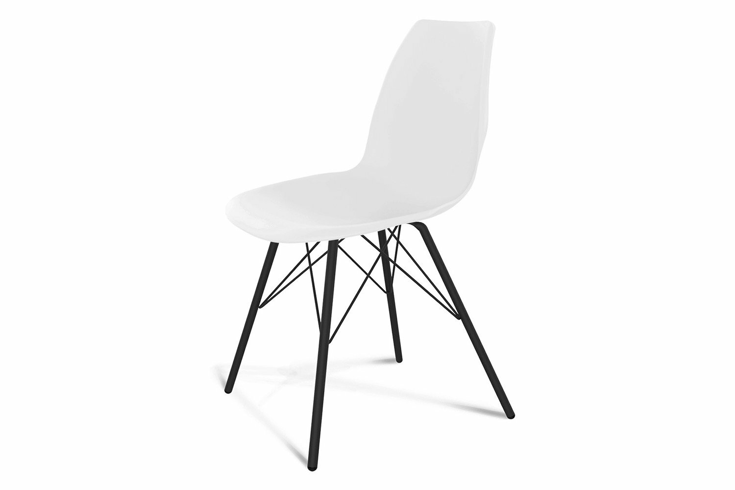 Стул кухонный Hoff SHT-ST29/S37 46х84х48 см пластмасса металл цвет белый черный