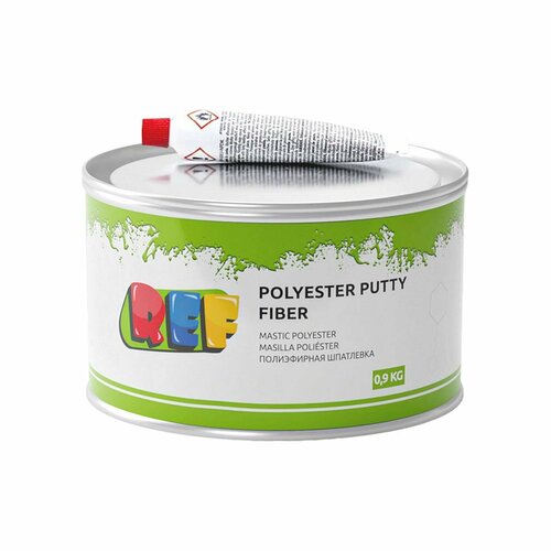Шпатлевка автомобильная со стекловолокном REF R02209 Polyester Putty Fiber 09 кг 888₽
