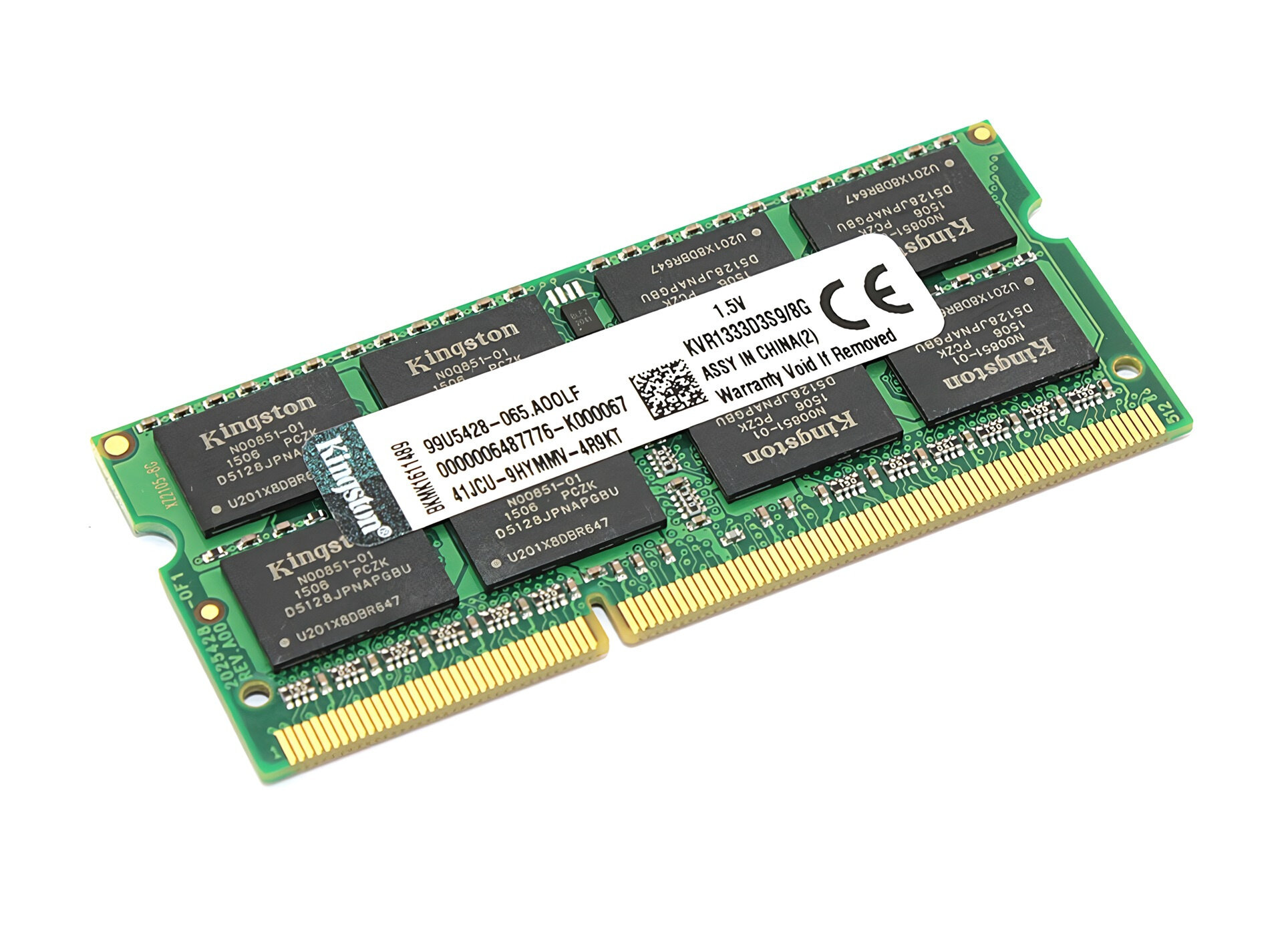 Память Kingston DDR3 SODIMM 8GB 1333MHz 204PIN