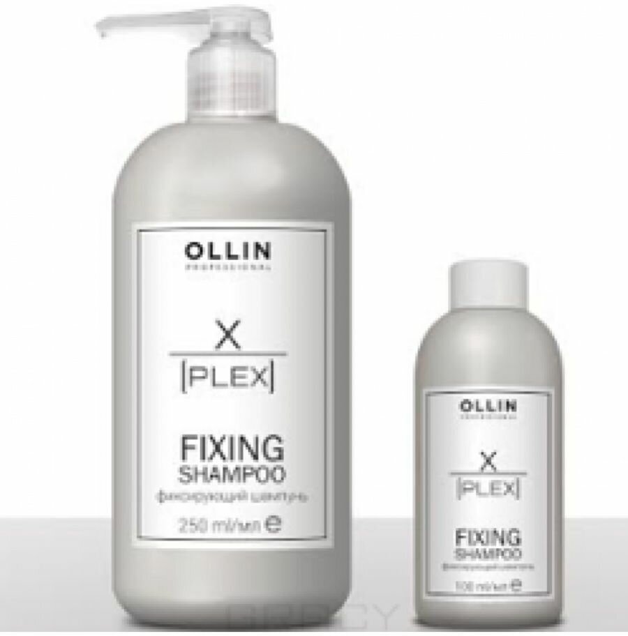 Шампунь Ollin Professional X-Plex Fixing, для поврежденных волос, с дозатором, 250мл — фото 1