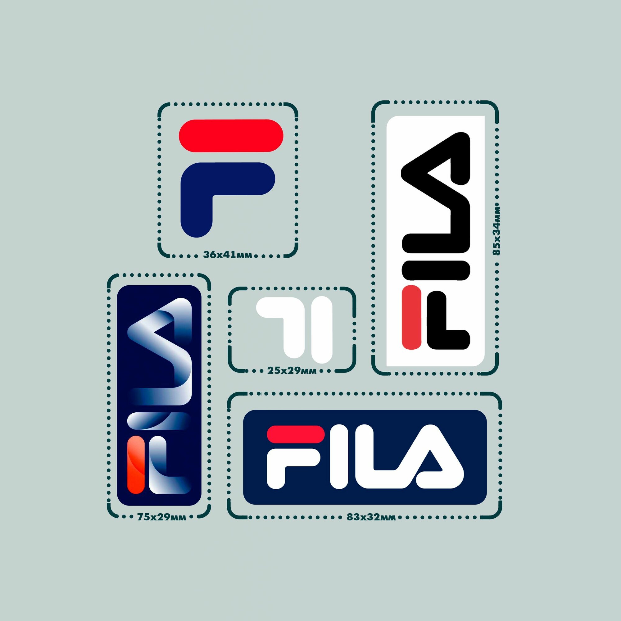 Термонаклейки на одежду Fila Фила — фото 1