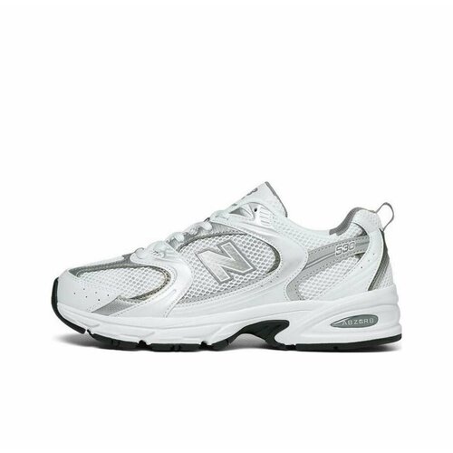 фото Кроссовки new balance 530, полнота d, размер 44 eu/10 us, white with silver metallic and shadow grey