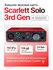 Внешняя звуковая карта Focusrite Scarlett Solo 3rd Gen, 24 бит/19...