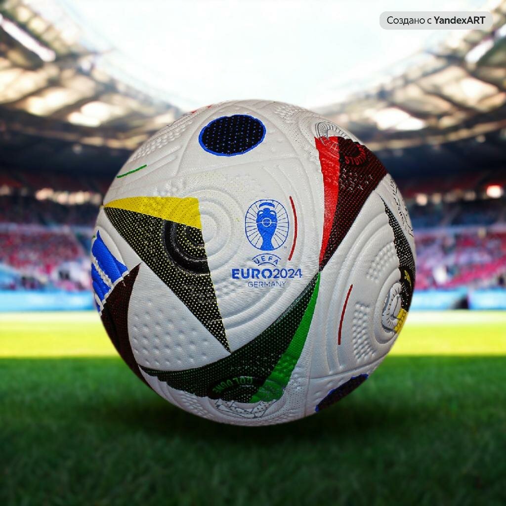 Мяч футбольный EURO 2024, мяч Евро 2024, размер 5, термосклейка YZ