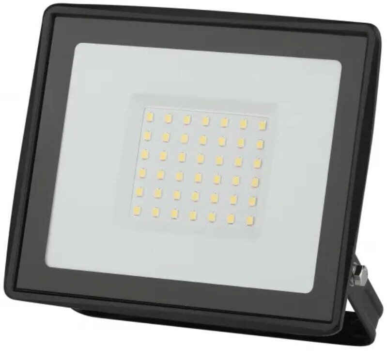 Прожектор LED 50Вт 4000лм холодный 6500К черный IP65 ЭРА LPR-023-0-65K-050