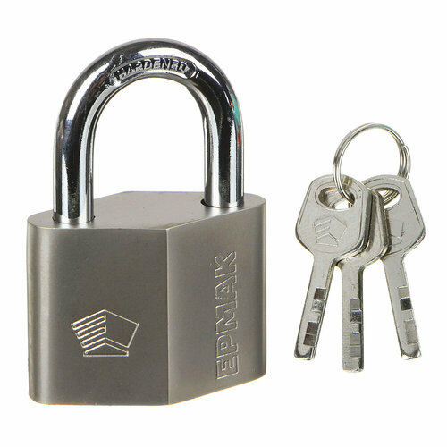 Финский навесной замок 30 мм металл ермак Страж 3 ключа в комплекте 190₽