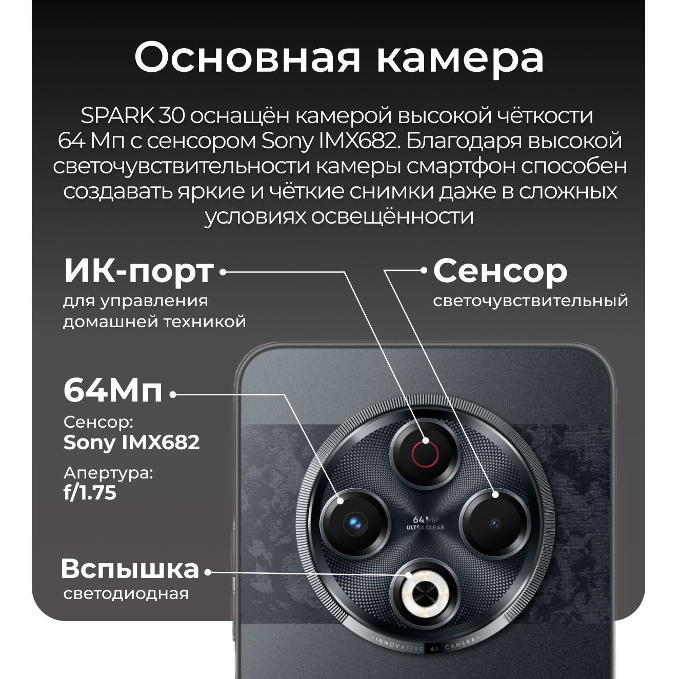Смартфон TECNO Spark 30 — фото 1
