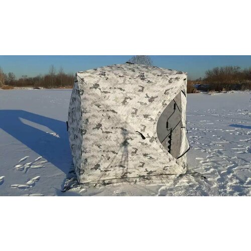 Зимняя палатка куб 2х местная утепленная Палатка для зимней рыбалки 18 х 18 х 195 м 3слоя 10497₽