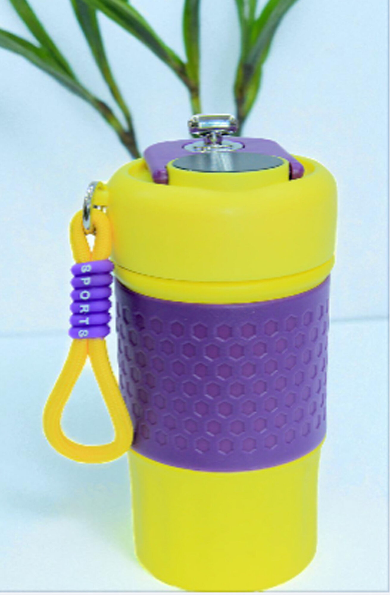 Термокружка, с датчиком температуры, пластик, нержавеющая сталь, мытье в посудомойке, желтая — фото 1