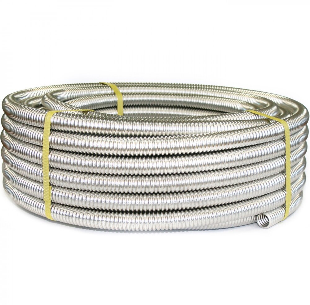 Труба гофрированная из нержавеющей стали SS304 Stahlmann 32А отожженная бухта 5м