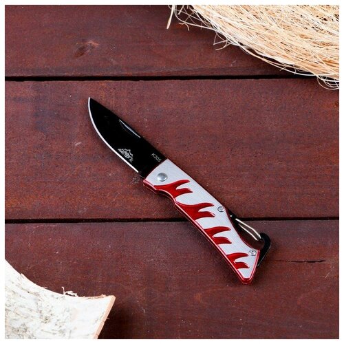 фото Нож перочинный "огненный" лезвие 7см, крепление-петля 16,5см 204559 мастер к.