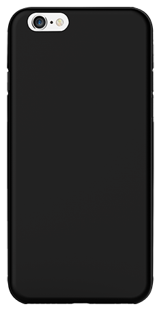 Ozaki O! coat-0.4-Jelly Black Ультратонкий чехол для iPhone 6 Plus/6S Plus (OC580BK)