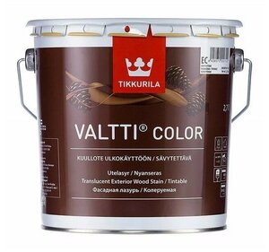 Матовая фасадная лазурь <b>Tikkurila</b> <b>Valtti</b> <b>Color</b> 2,7L Фасадная лазурь на масляной основе. Применяется 