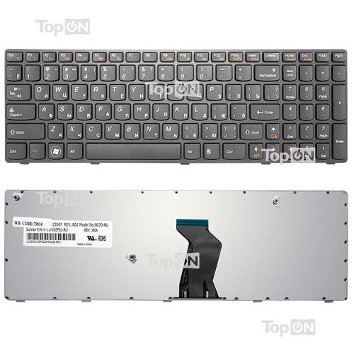 Клавиатура для ноутбука Lenovo B570 V570 Z570 pn 25-011910 25-012349 25-012436 120000₽