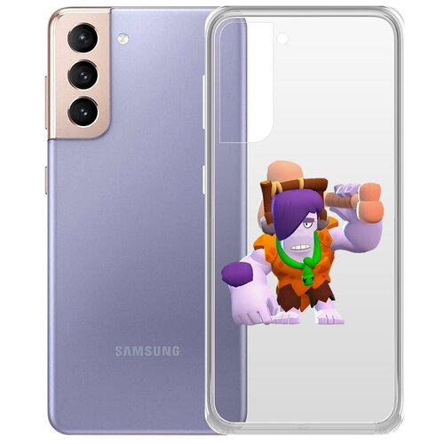 фото Чехол-накладка clear case brawl stars-пещерный фрэнк для samsung galaxy s21 (g991) krutoff group