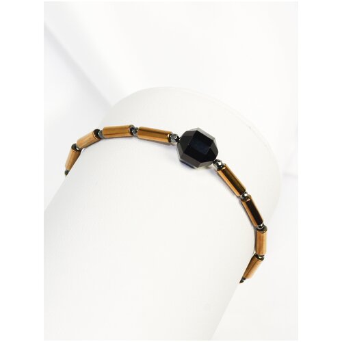 фото Браслет sautoir из бронзы и агата 17 см