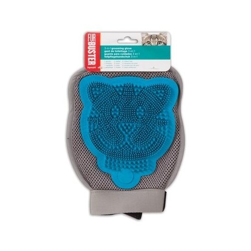 Kitty City Перчатка для груминга 3в1 Котёнок (FURBUSTER 3-IN-1 CAT GROOMING GLOVE) 89800 | FURBUSTER 3-IN-1 CAT GROOMING GLOVE, 0,103 кг (2 шт)