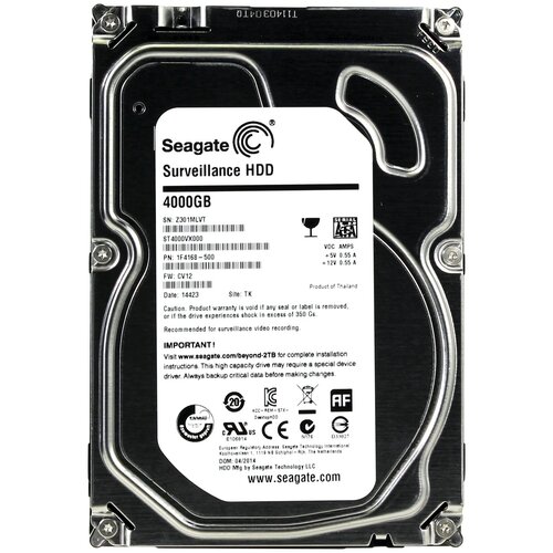 4 ТБ Внутренний жесткий диск Seagate Surveillance ST4000VX000