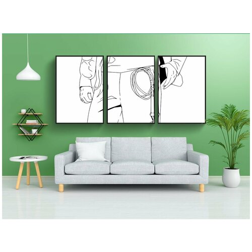 фото Набор модулных постеров для интерьера "индиана джонс, археолог, фильм" 60x90 см. в тубусе, без рамки lotsprints