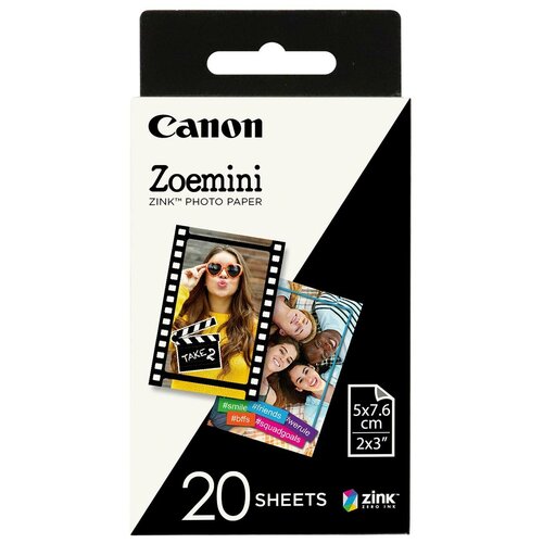 Картридж для фотоаппарата Canon Zoemini Zink Photo Paper 20 листов (ZP-2030-20)