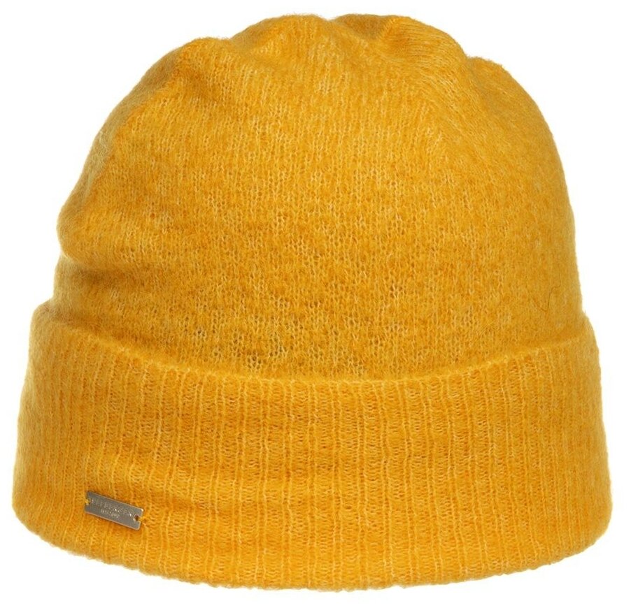 Шапка с отворотом SEEBERGER 18454-0 TURN-UP BEANIE 