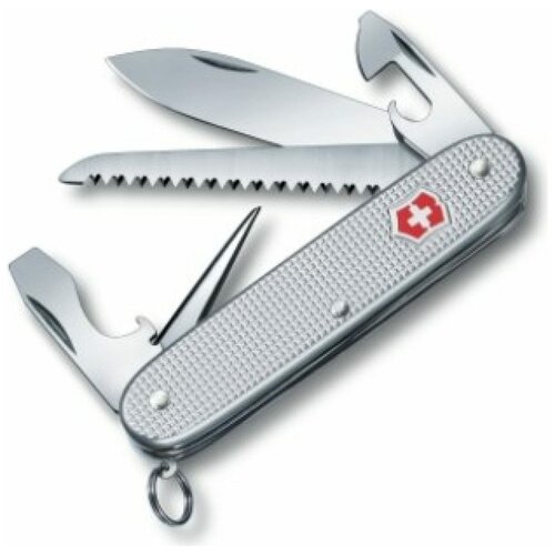 Нож Victorinox Farmer, 93 мм, 9 функций, серебристый милый многофункциональный нож с цветами милый карманный мини нож розового цвета карманный портативный экспресс нож для демонтажа ручной