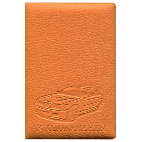 Обложка для автодокументов Мастерская Стрекоза, оранжевый обложка на автодокументы мягкая экокожа матовая синяя стандарт оп 9768