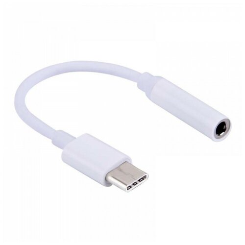 Переходник USB type-C на Jack 3.5 белый переходник aux для наушников с type c на 3 5 jack с цап white