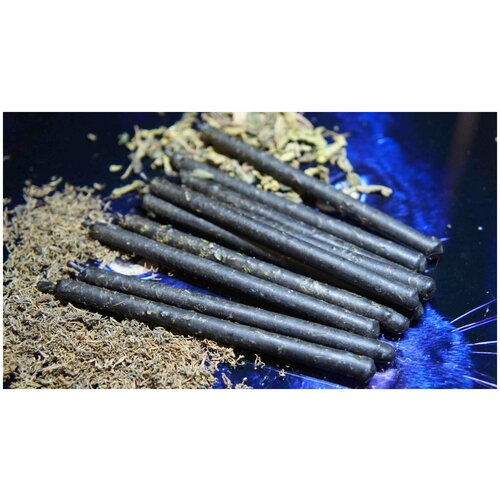 Свеча черная с крапивой и диким укропом (10 шт.)