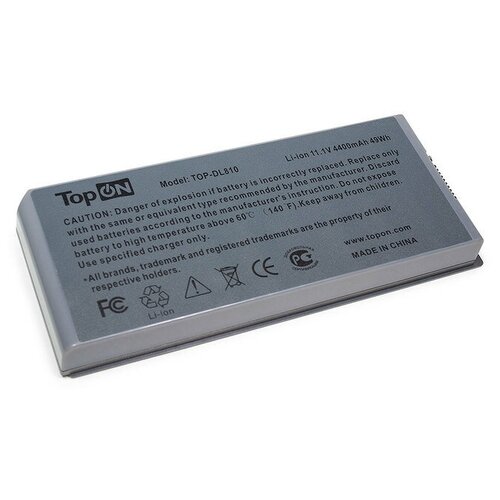 Аккумуляторная батарея TOP-DL810 для ноутбуков Dell Latitude D810 Precision M70 11.1V 4400mAh TopON аккумулятор для ноутбука dell latitude d810 precision m70 series 11 1v 4400mah 49wh pn c5331 f5608 серый