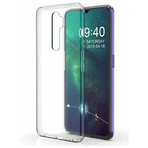 фото Чехол силиконовый на oppo a5/ a9 (2020) прозрачный, накладка защитная, brozo